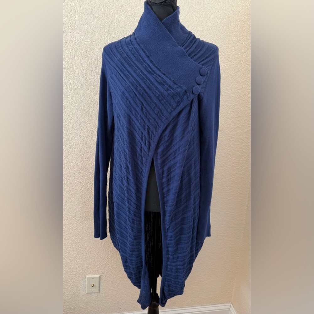 Ioanna Kourbela Dark Blue Cardigan Size Small-Mexdium - Picture 2 of 13